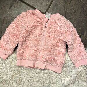 Pink Zip Up Sweater